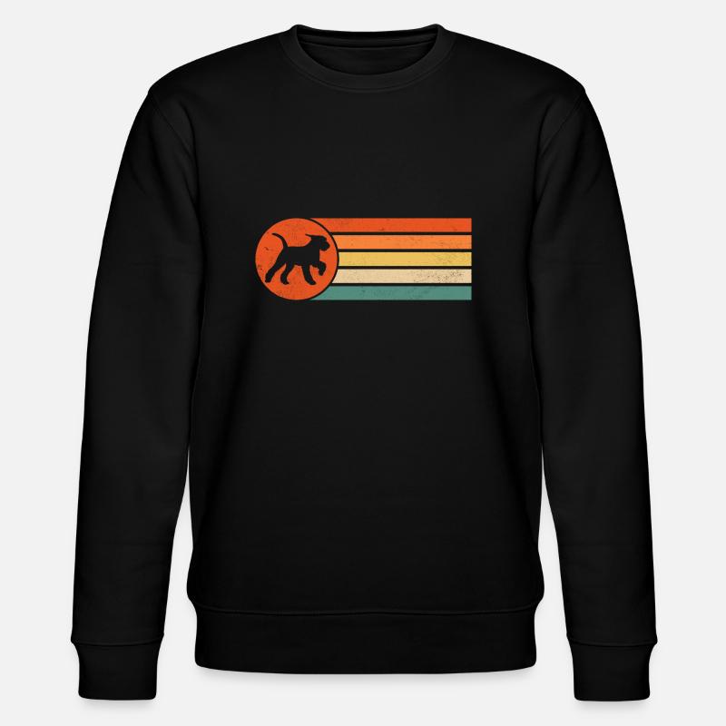 Airedale Terrier Dog - Stanley/Stella CHANGER Unisex Organic Sweatshirt - black