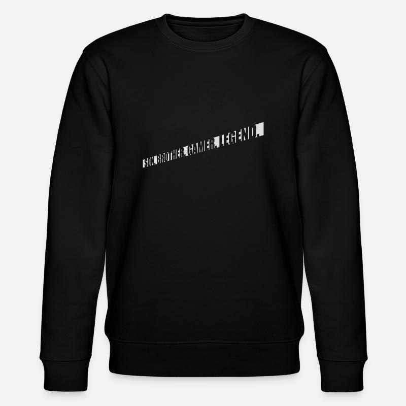 Son Brother Gamer Legend - Stanley/Stella CHANGER Unisex Organic Sweatshirt - black