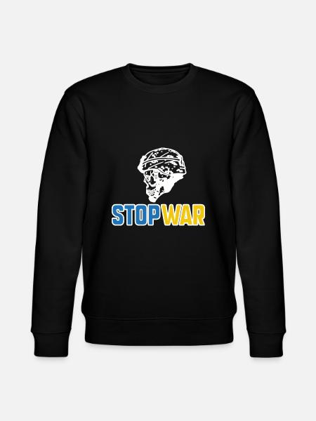 Stop war - Stanley/Stella CHANGER Unisex Organic Sweatshirt - black