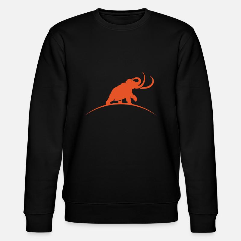 mammut brüllt - Stanley/Stella Unisex Bio-Sweatshirt CHANGER  - Schwarz