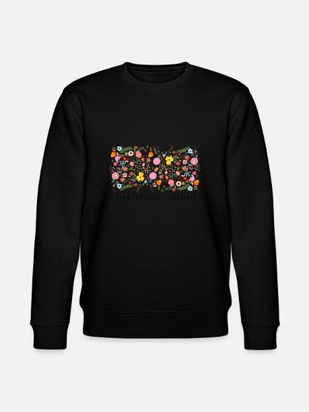 Grow positive thoughts - Stanley/Stella CHANGER Unisex Organic Sweatshirt - black