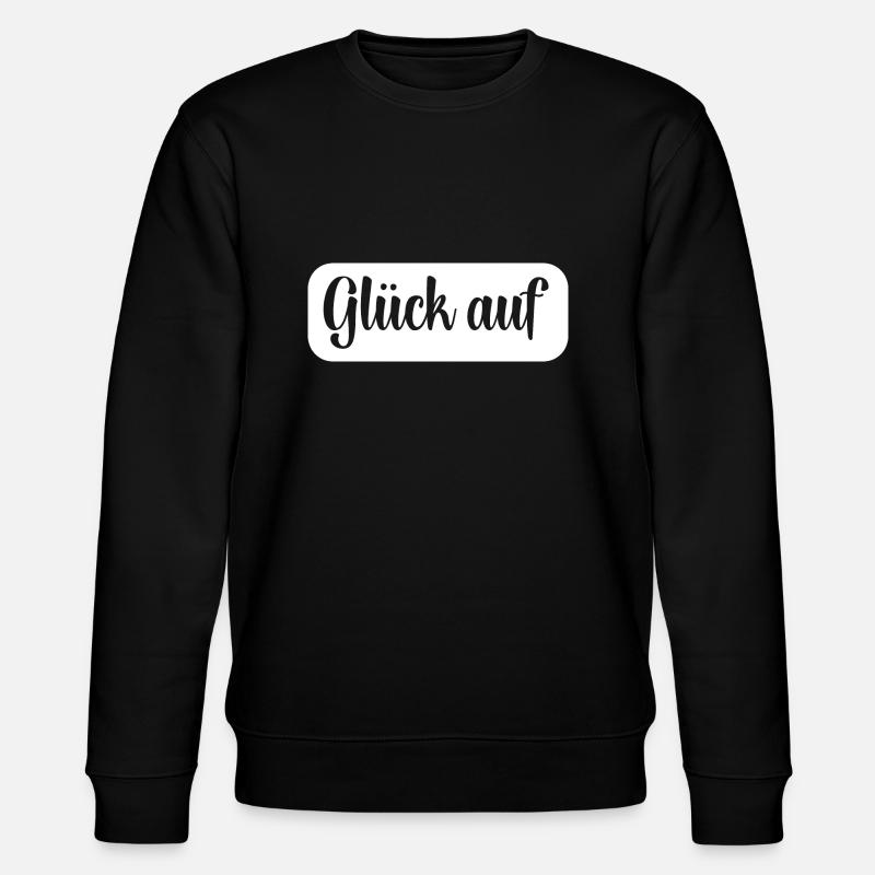 Glück auf Gruß - Stanley/Stella Unisex Bio-Sweatshirt CHANGER  - Schwarz