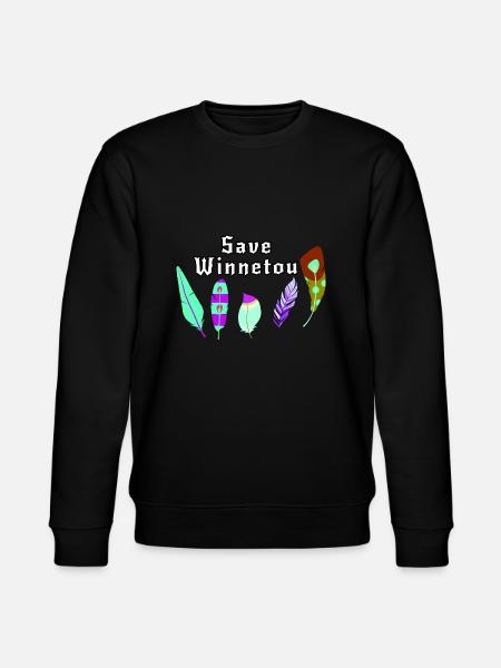 Enregistrer Winnetou,Winnetou,Federn,Illustration - Sweat bio CHANGER Stanley/Stella Unisexe - noir