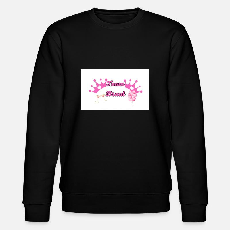 Team Bride - Stanley/Stella Unisex Bio-Sweatshirt CHANGER  - Schwarz