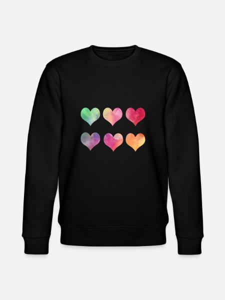 Herzen - Stanley/Stella Unisex Bio-Sweatshirt CHANGER  - Schwarz