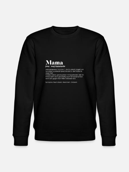 Mama Substantiv - Stanley/Stella Unisex Bio-Sweatshirt CHANGER  - Schwarz