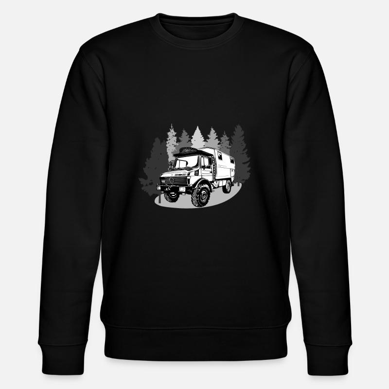 Camping - Unimog - Aventure - Oldtimer - Sweat bio CHANGER Stanley/Stella Unisexe - noir