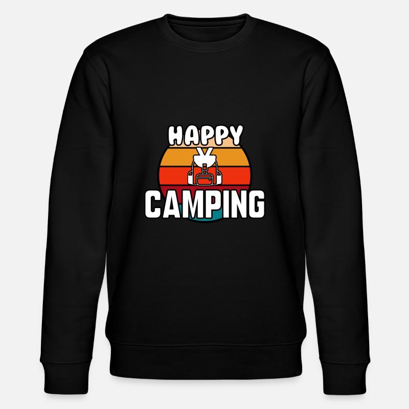Happy camping - Sweat bio CHANGER Stanley/Stella Unisexe - noir