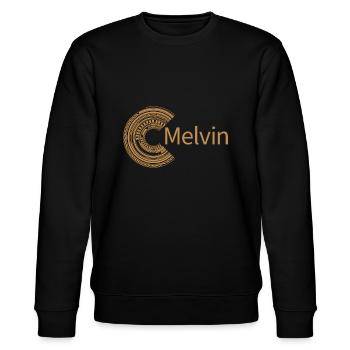 Für Melvin - Stanley/Stella Unisex Bio-Sweatshirt CHANGER  - Schwarz - Vorne - Nik (191cm) & Marisol (170cm)