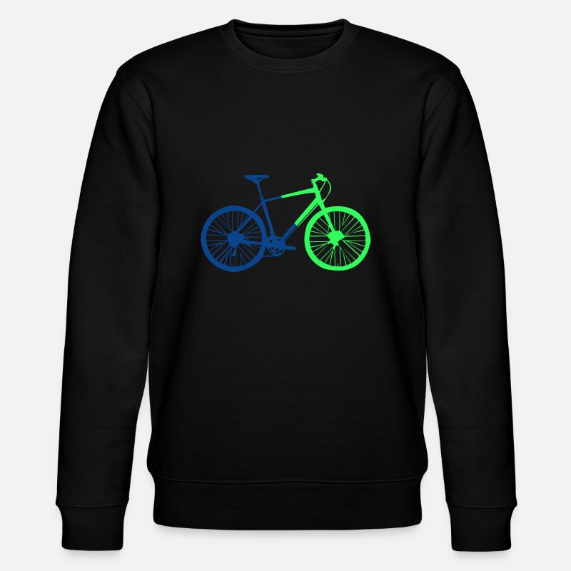 Bicycle Silhouette 2 - Stanley/Stella CHANGER Unisex Organic Sweatshirt - black