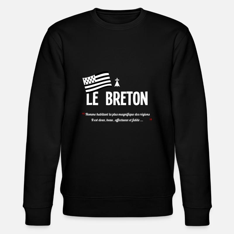 Le breton - Sweat bio CHANGER Stanley/Stella Unisexe - noir