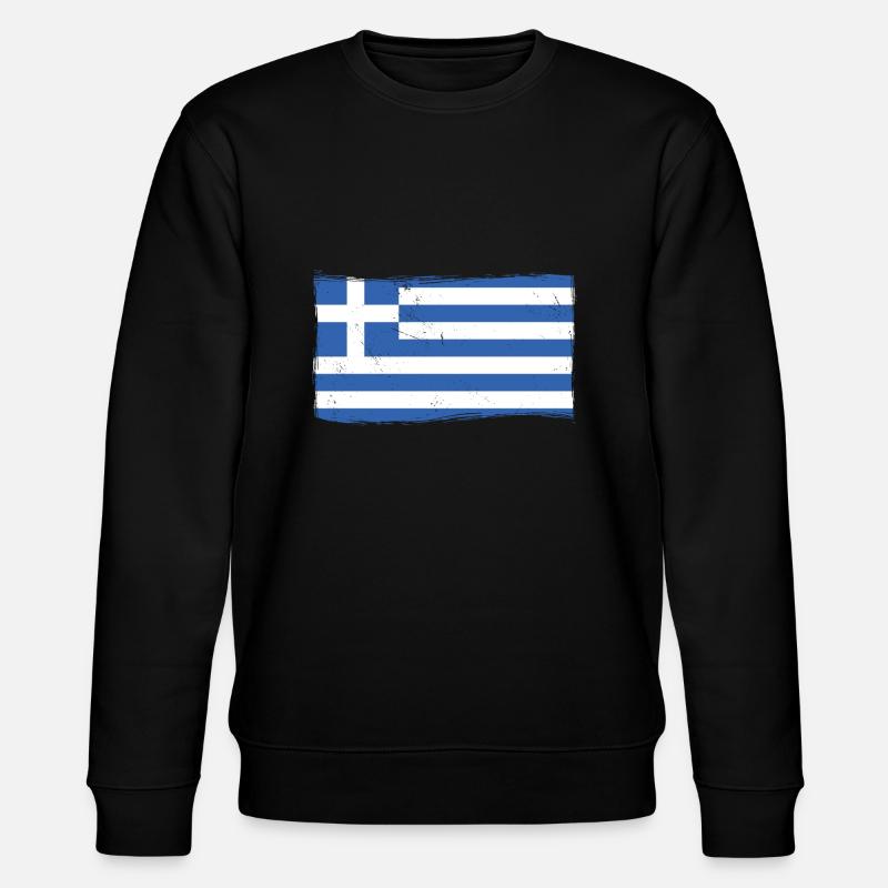 Grèce Drapeau Grec - Sweat bio CHANGER Stanley/Stella Unisexe - noir