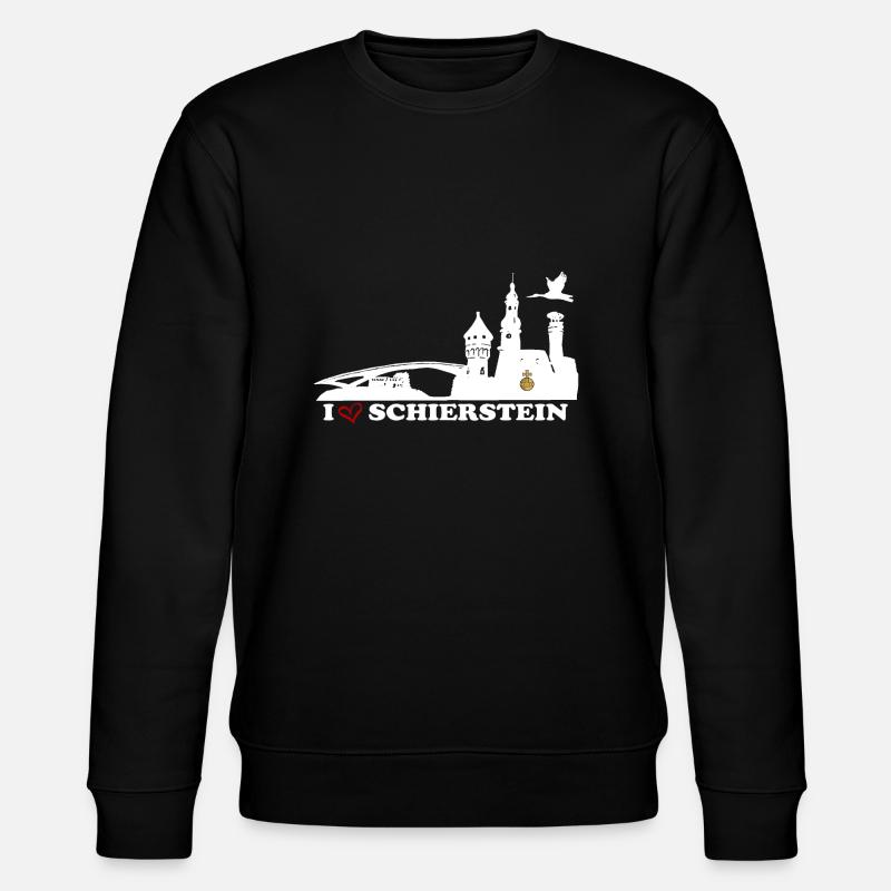 I Schierstein white RA - Stanley/Stella Unisex Bio-Sweatshirt CHANGER  - Schwarz