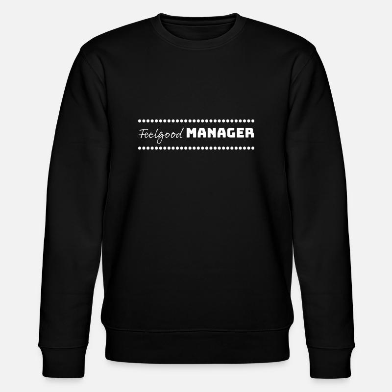 Design Feelgood Manager points blancs - Sweat bio CHANGER Stanley/Stella Unisexe - noir
