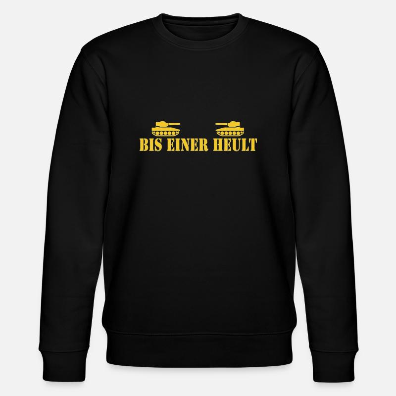 bis einer heult - Stanley/Stella Unisex Bio-Sweatshirt CHANGER  - Schwarz