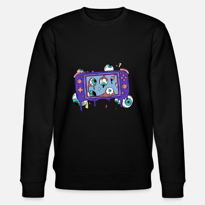 ZOMBIE SPIELEKONSOLE GAME CONTROLLER - Stanley/Stella Unisex Bio-Sweatshirt CHANGER  - Schwarz