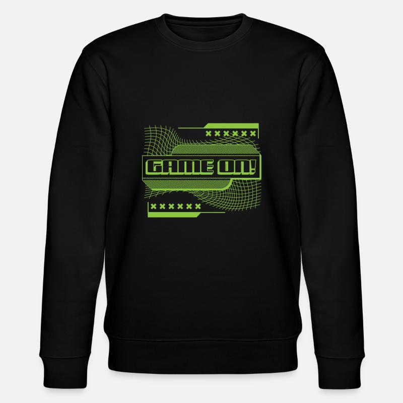 Game On Gaming Controller Gamer Geschenk Spruch - Stanley/Stella Unisex Bio-Sweatshirt CHANGER  - Schwarz