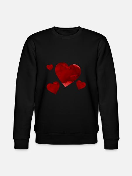 Beautiful dark hearts - Stanley/Stella CHANGER Unisex Organic Sweatshirt - black