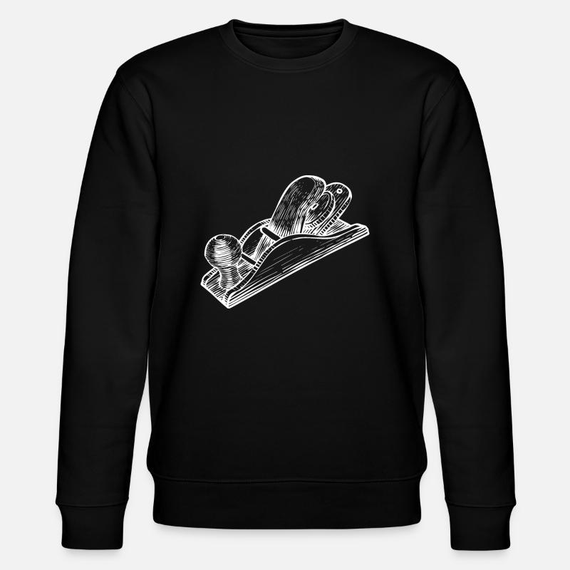 Planer Wood Tool Carpenter - Stanley/Stella CHANGER Unisex Organic Sweatshirt - black