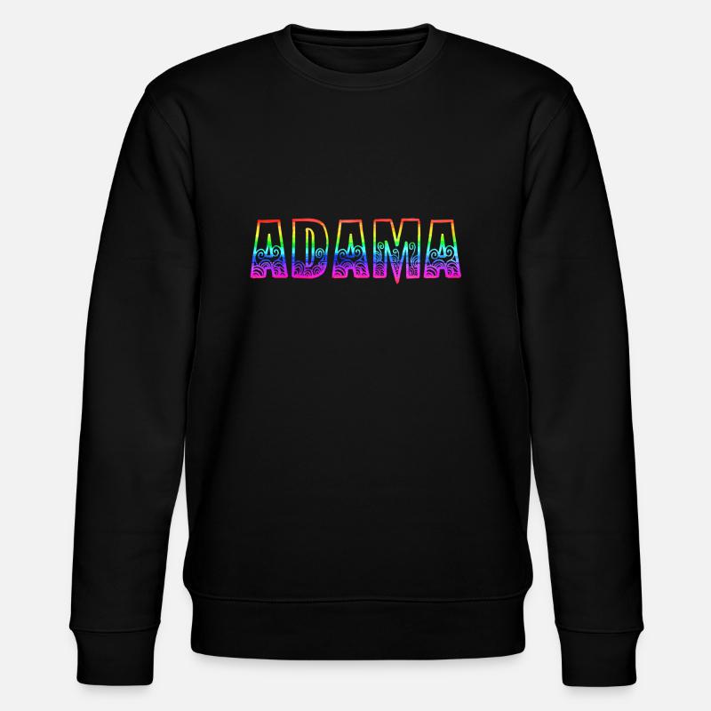 adama rs regenbogen - Stanley/Stella Unisex Bio-Sweatshirt CHANGER  - Schwarz