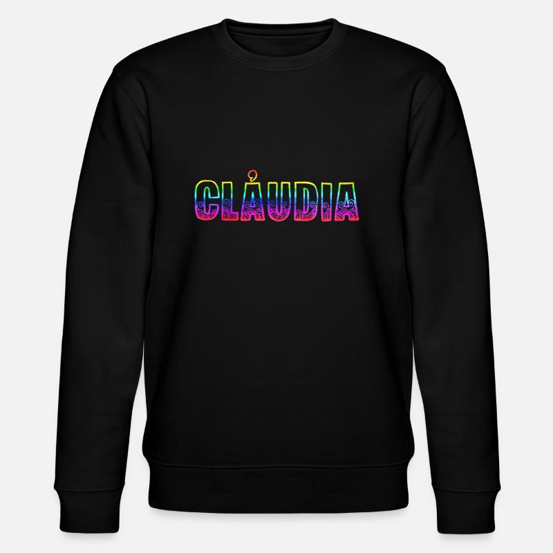 claudia rs regenbogen - Stanley/Stella Unisex Bio-Sweatshirt CHANGER  - Schwarz