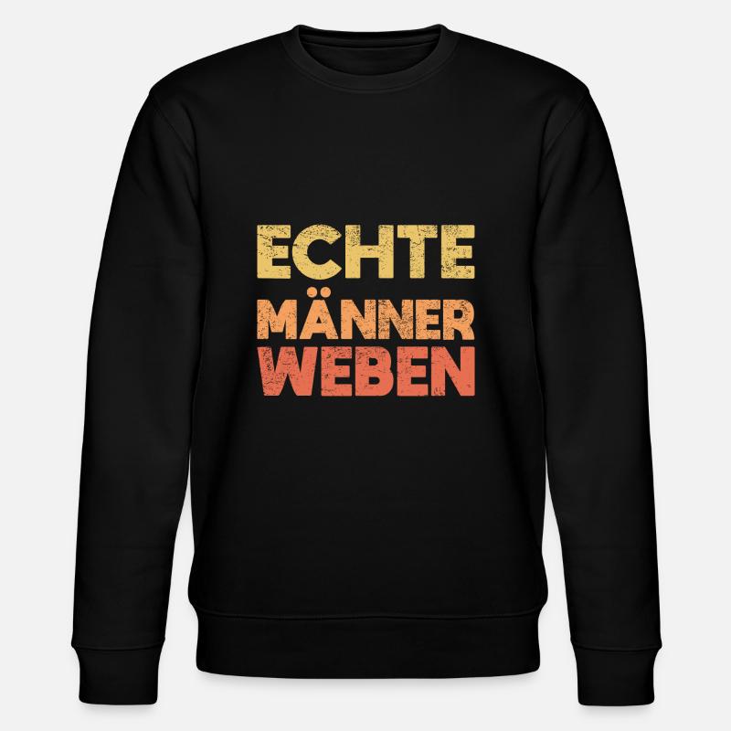 Echte Männer Weben - Stanley/Stella Unisex Bio-Sweatshirt CHANGER  - Schwarz