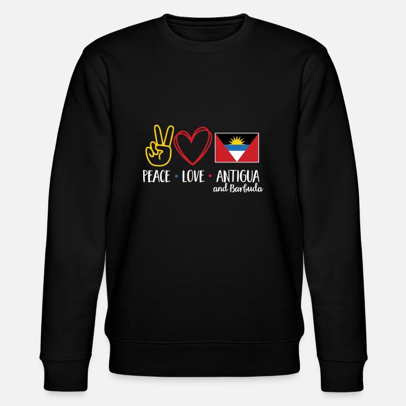 Drapeau d’Antigua-et-Barbuda - Sweat bio CHANGER Stanley/Stella Unisexe - noir