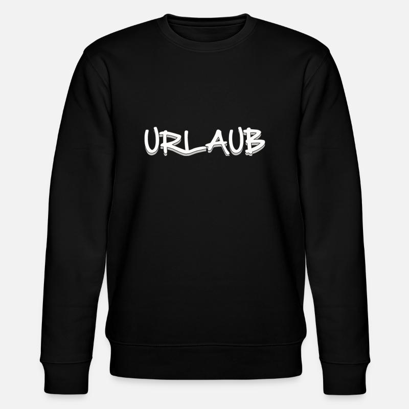 URLAUB - Stanley/Stella Unisex Bio-Sweatshirt CHANGER  - Schwarz