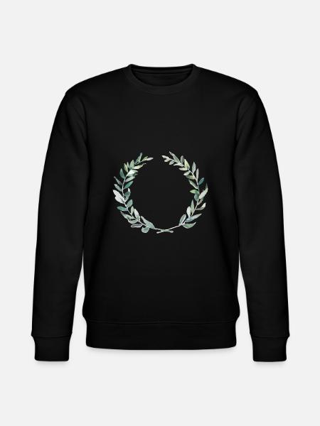 Oliven Krone - Stanley/Stella Unisex Bio-Sweatshirt CHANGER - Schwarz