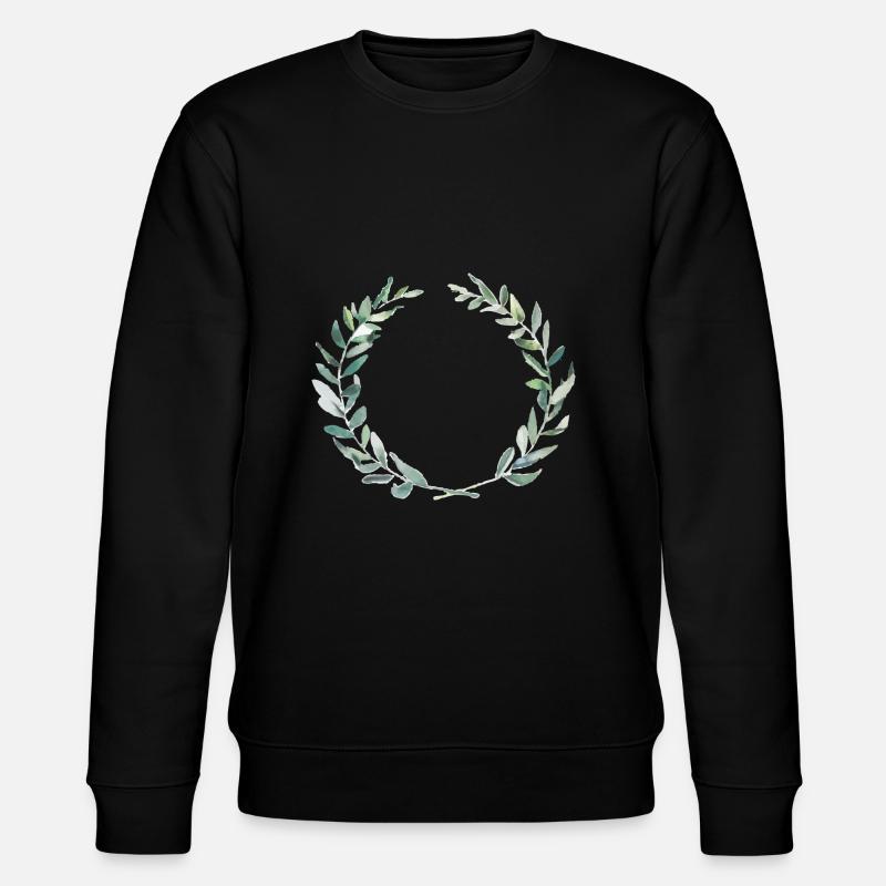 Olive crown - Stanley/Stella CHANGER Unisex Organic Sweatshirt - black
