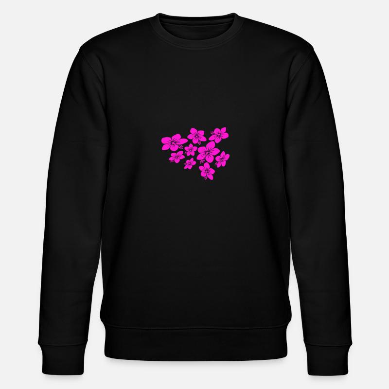 blumen - Stanley/Stella Unisex Bio-Sweatshirt CHANGER - Schwarz