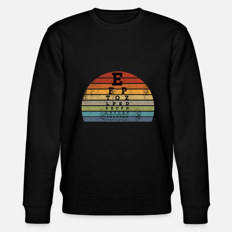 Optiker - Stanley/Stella Unisex Bio-Sweatshirt CHANGER  - Schwarz