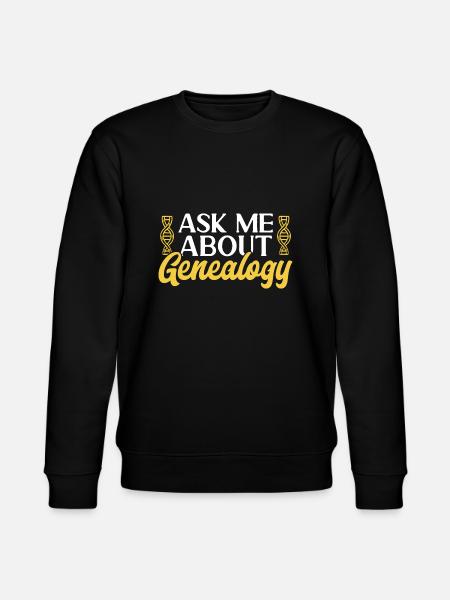 Genealogy Genealogy Genealogist - Stanley/Stella CHANGER Unisex Organic Sweatshirt - black