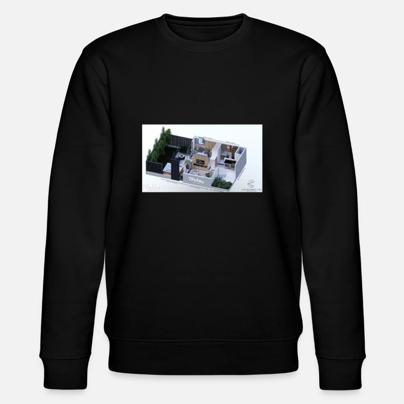 Wohnung - Stanley/Stella Unisex Bio-Sweatshirt CHANGER  - Schwarz