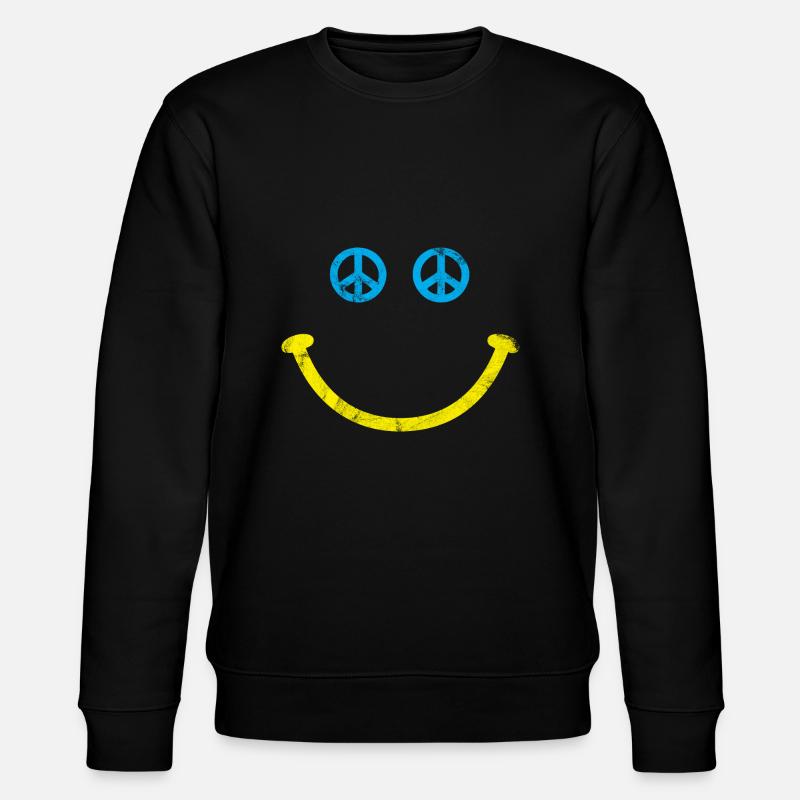 Frieden Freiheit - Stanley/Stella Unisex Bio-Sweatshirt CHANGER  - Schwarz