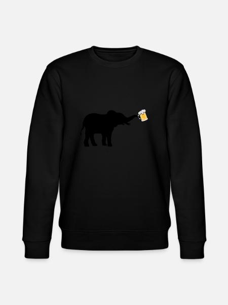 Beer Jug Elephant cool - Stanley/Stella CHANGER Unisex Organic Sweatshirt - black