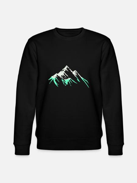 Mountains 001 - Stanley/Stella CHANGER Unisex Organic Sweatshirt - black