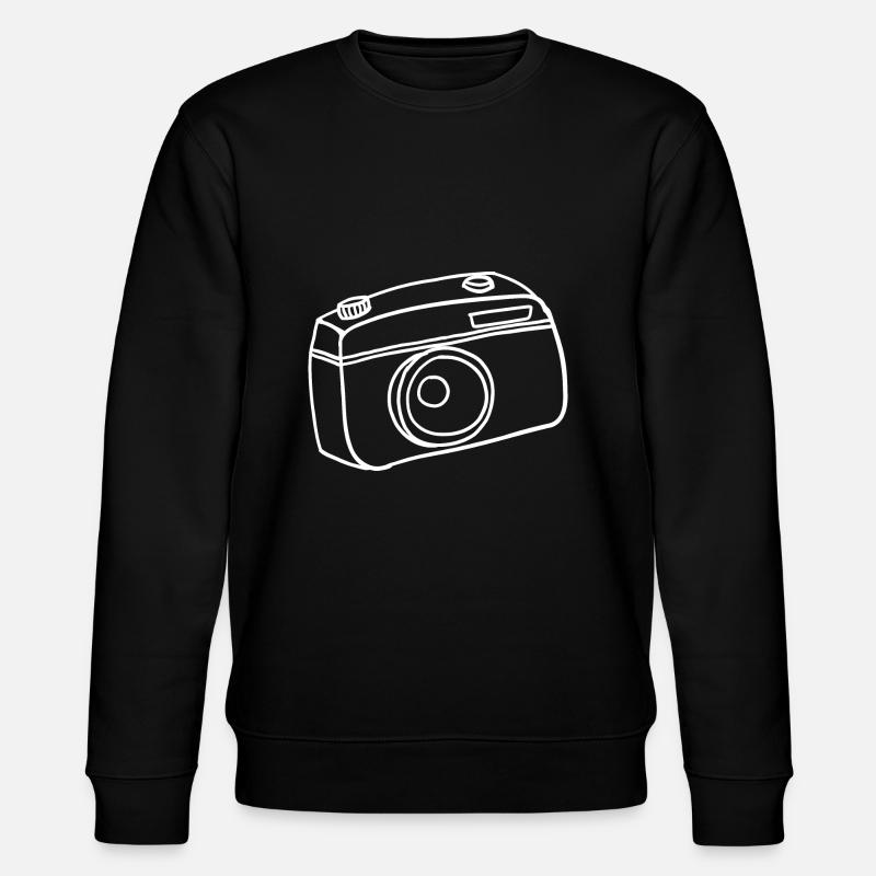 Camera Hand Drawn - Stanley/Stella CHANGER Unisex Organic Sweatshirt - black