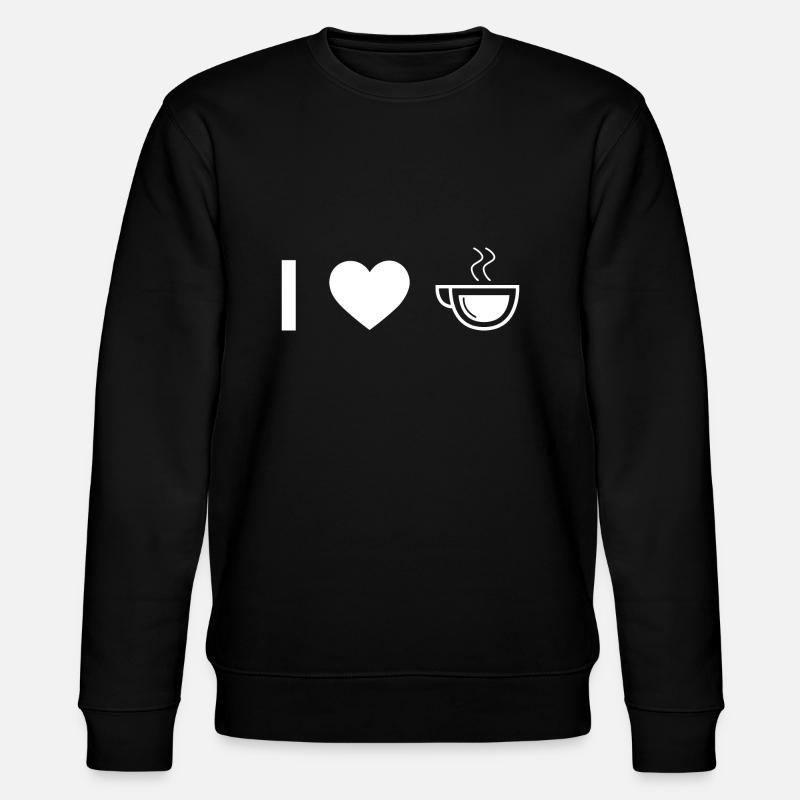 I coeur et café - - Sweat bio CHANGER Stanley/Stella Unisexe - noir