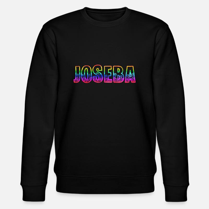 joseba rs regenbogen - Stanley/Stella Unisex Bio-Sweatshirt CHANGER  - Schwarz