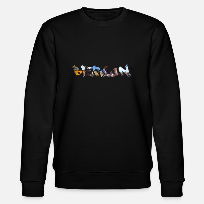 Berlin Schriftzug - Stanley/Stella Unisex Bio-Sweatshirt CHANGER  - Schwarz
