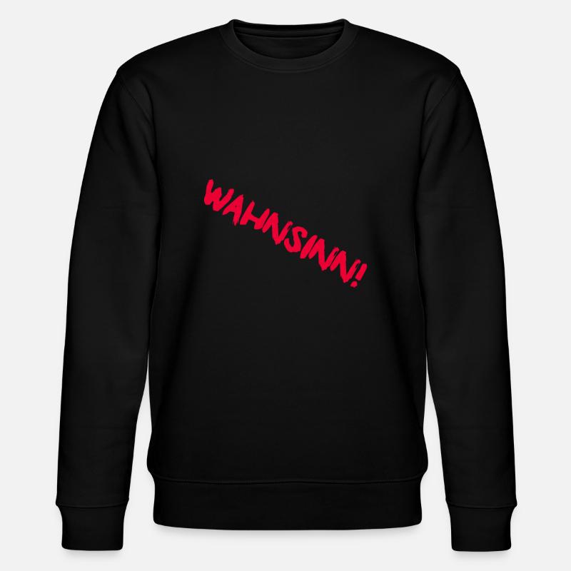 Wahnsinn rot - Stanley/Stella Unisex Bio-Sweatshirt CHANGER - Schwarz