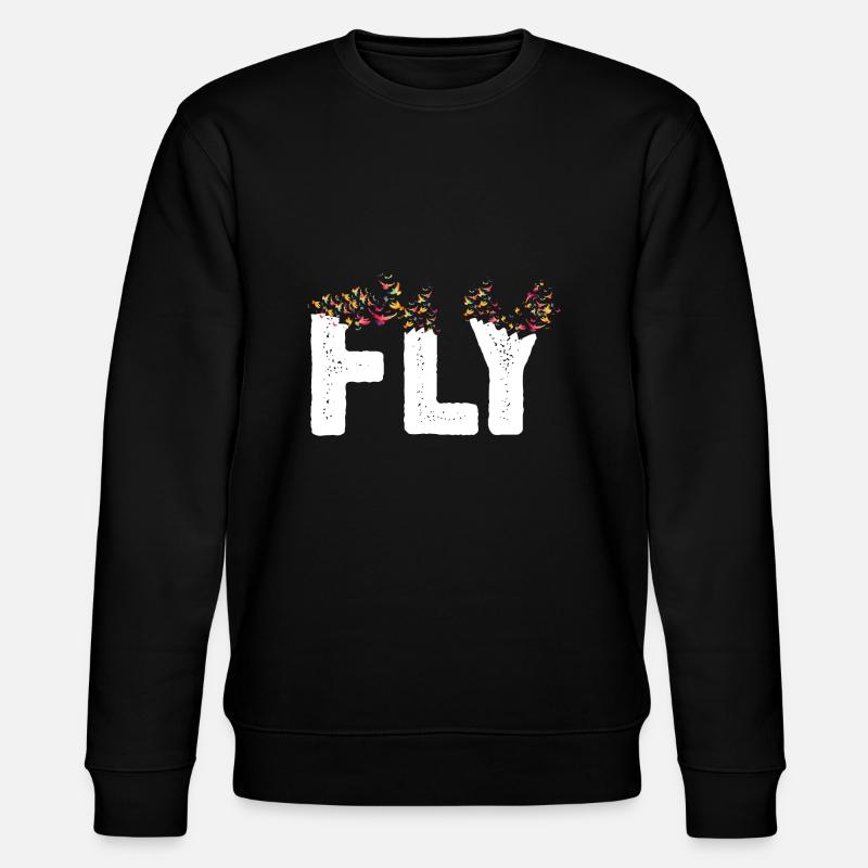 Fly - Stanley/Stella Unisex Bio-Sweatshirt CHANGER  - Schwarz
