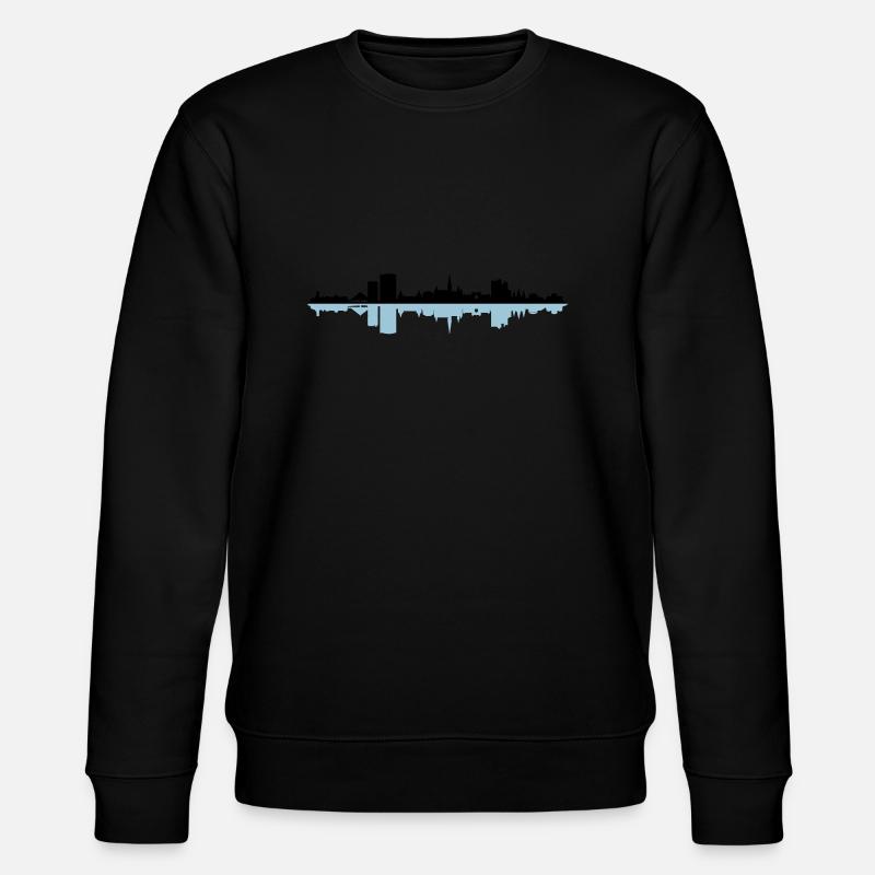 Skyline - Bonn - Stanley/Stella Unisex Bio-Sweatshirt CHANGER  - Schwarz