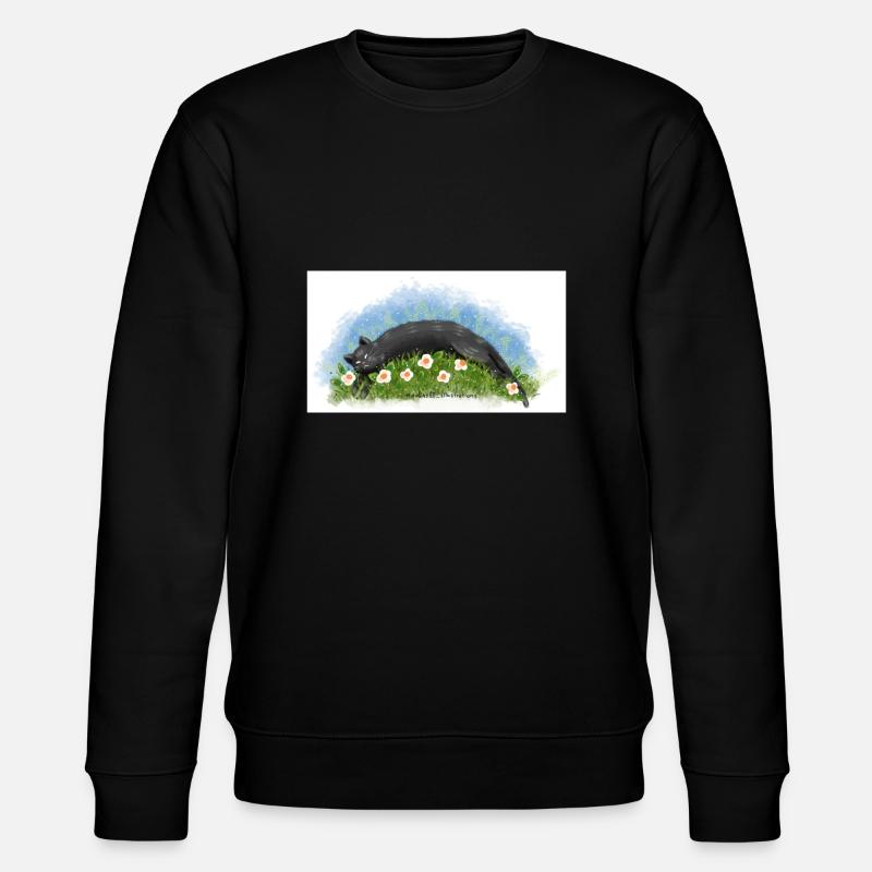 Cat sleeps - Stanley/Stella CHANGER Unisex Organic Sweatshirt - black