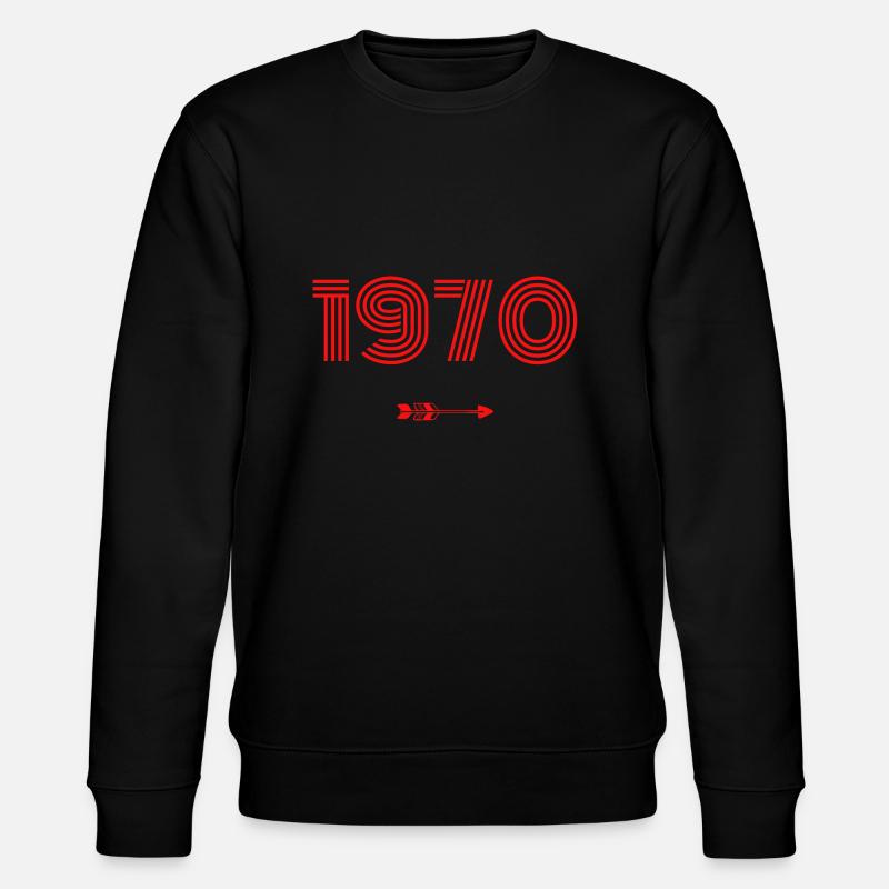 Né en 1970 - Sweat bio CHANGER Stanley/Stella Unisexe - noir