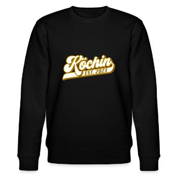 Stolze Köchin - Seit 2023 | Farben änderbar - Stanley/Stella Unisex Bio-Sweatshirt CHANGER  - Schwarz - Vorne - Nik (191cm) & Marisol (170cm)