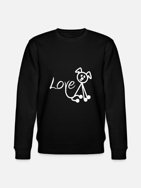 Hundeliebe - Stanley/Stella Unisex Bio-Sweatshirt CHANGER - Schwarz