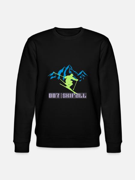 Skiing 007 - Stanley/Stella CHANGER Unisex Organic Sweatshirt - black
