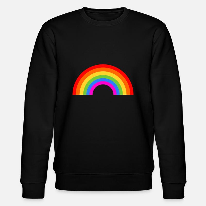 Regenbogen - Stanley/Stella Unisex Bio-Sweatshirt CHANGER  - Schwarz